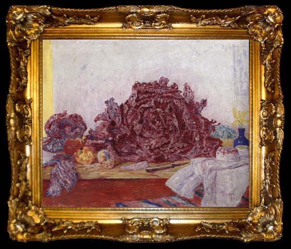 framed  James Ensor Red Cabbages and Onion, ta009-2
